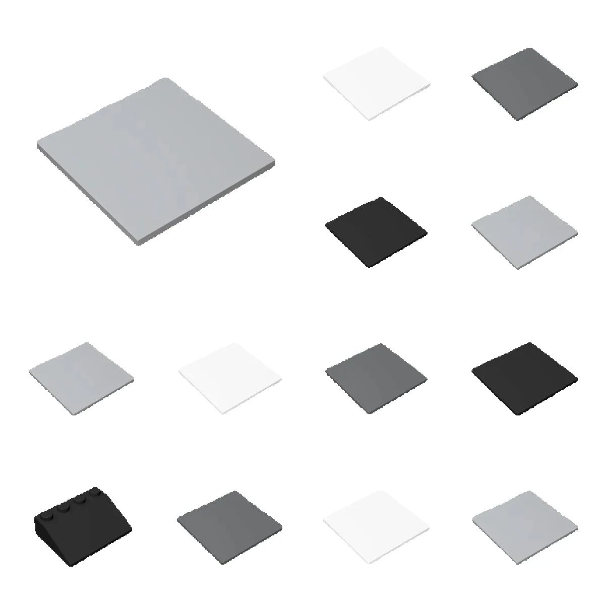 Ceramic Tile Blank - 10pcs 10202 Flat Tile 6x6 High-Tech