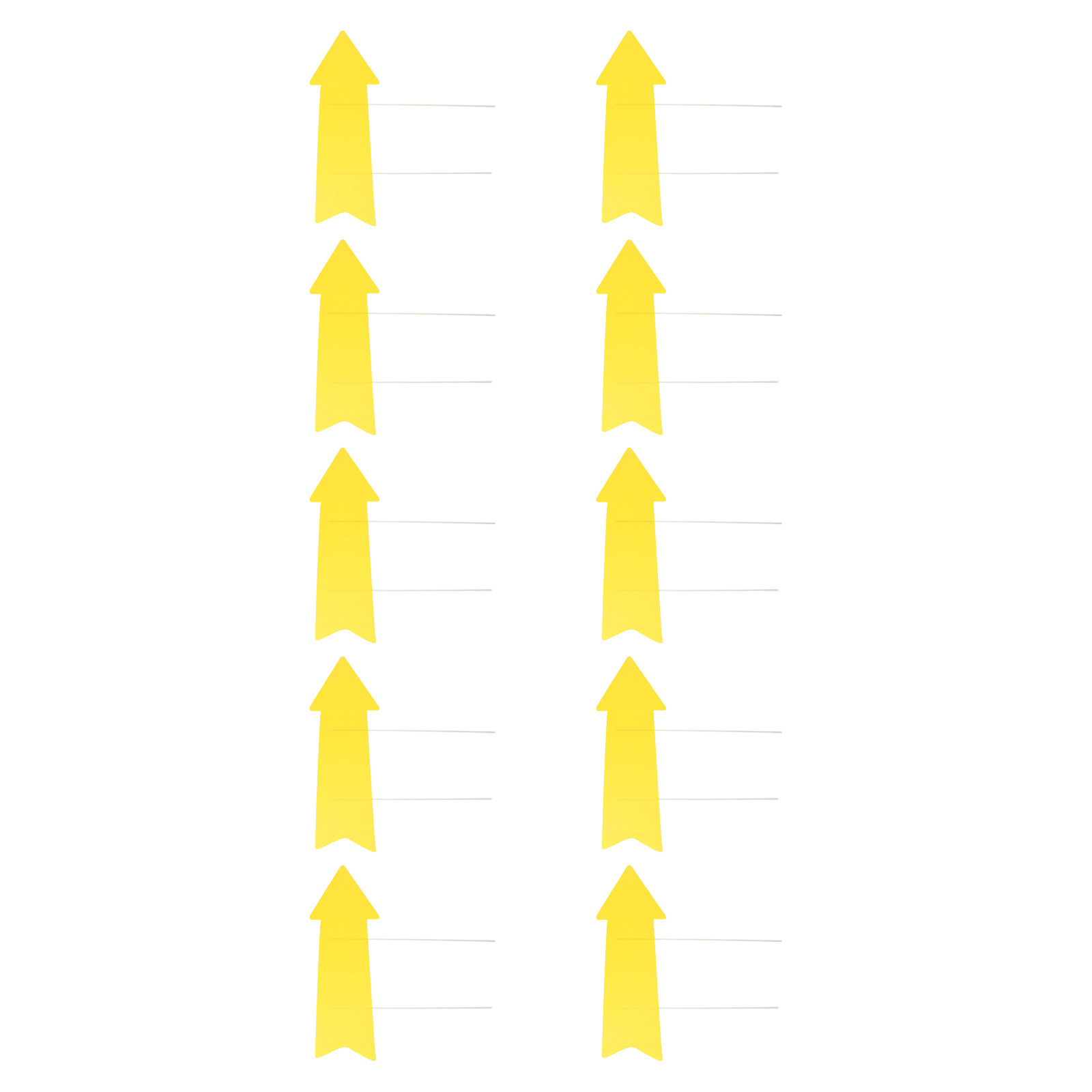 Yard Sign Blank - 10Pcs Blank Yellow Arrow Yard Signs