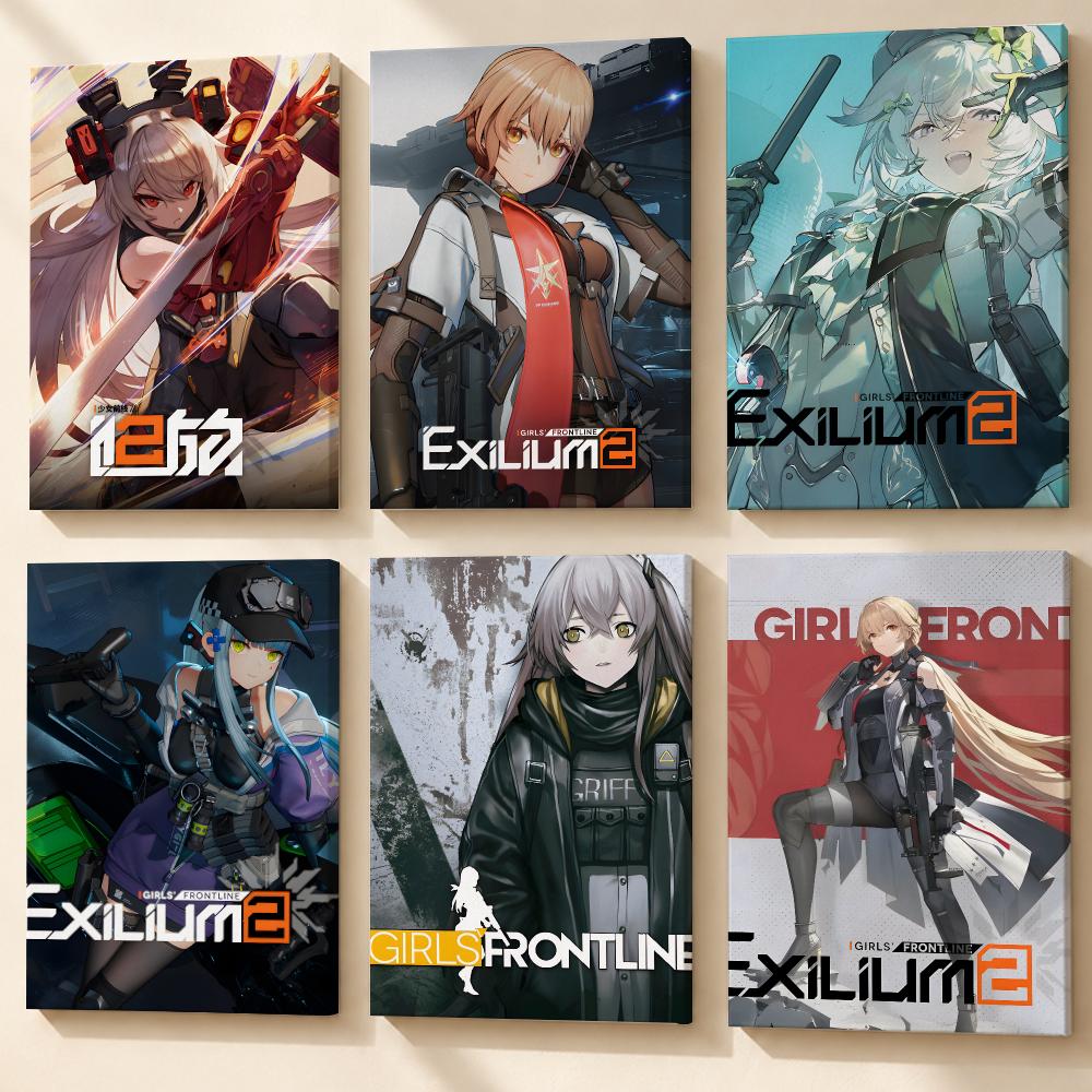 Canvas Wrap Ready - Game Girls' Frontline 2 Exilium Poster