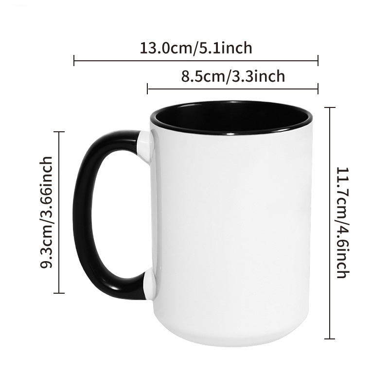 Sublimation Mug White - 450ML 15 oz Big Cup DIY