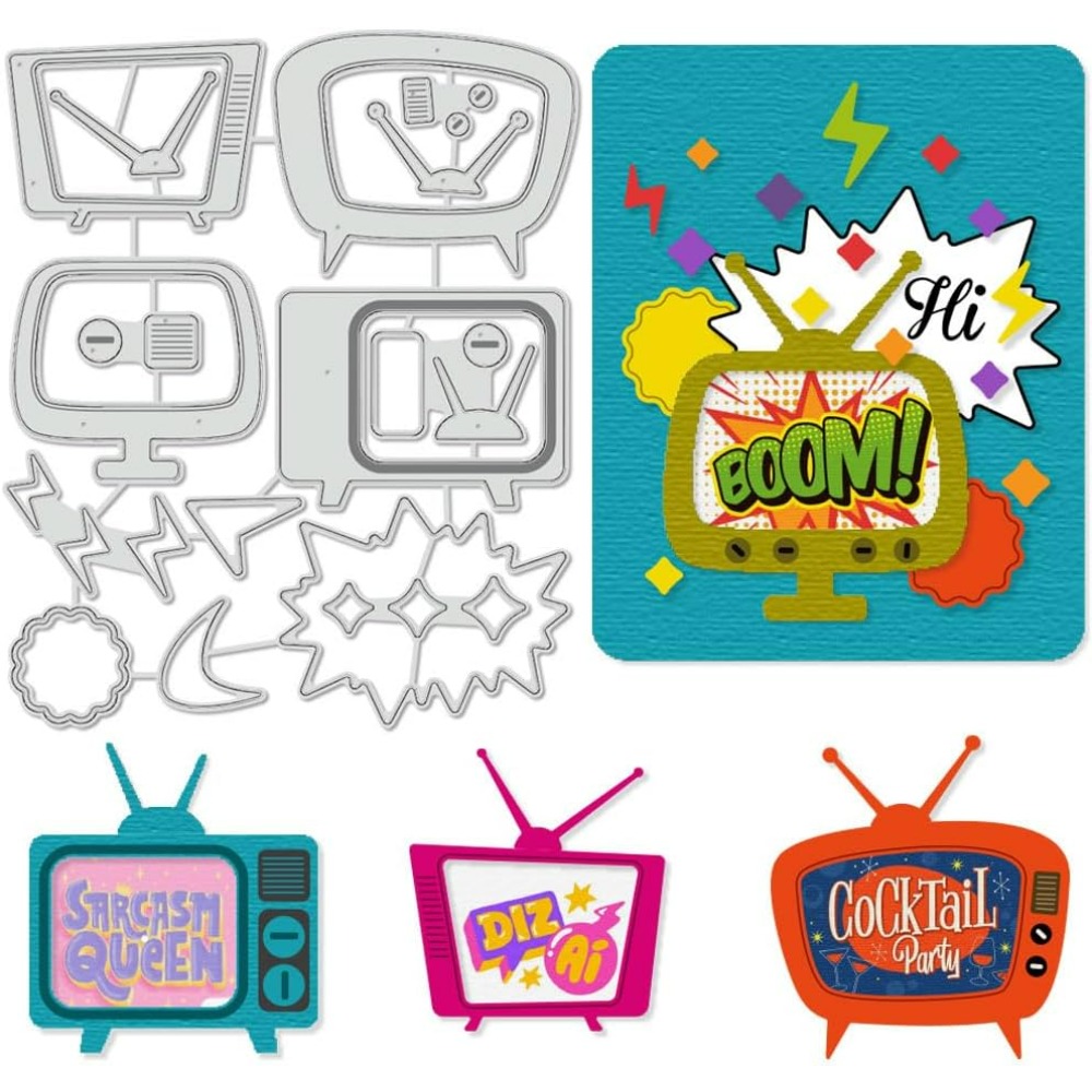 Retro TV Cutting Dies Stencils - Metal Photo Panel review and price