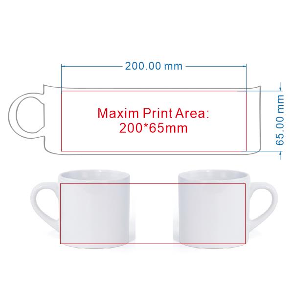 175ml Small Coffee Mug DIY LOG - Sublimation Mug White review and price
