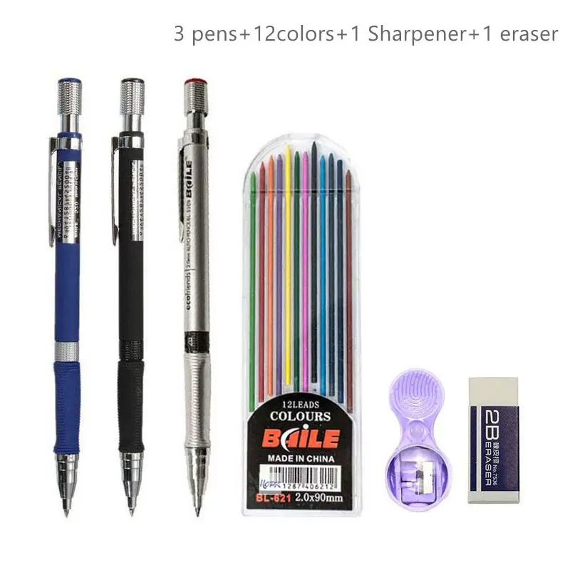 2.0mm Mechanical Pencil Set 2B - Staedtler Pencil Lumocolor review and price