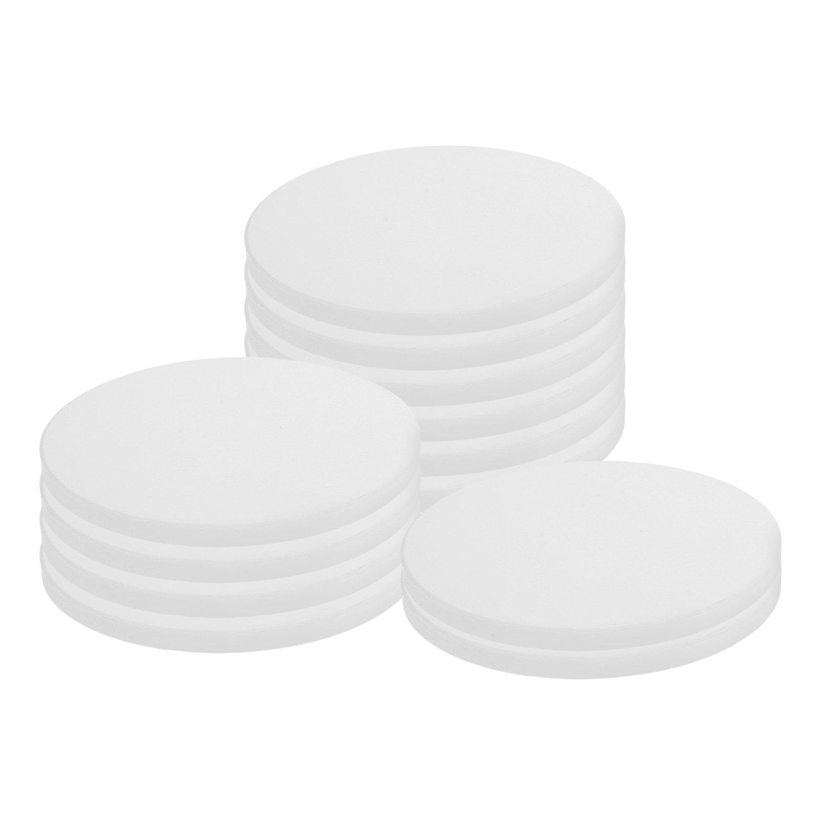 12Pcs White Round Ceramic Coas - Ceramic Tile Blank review and price